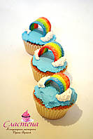 Капкейк ванильный "Радуга"