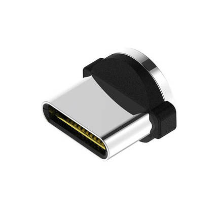 Наконечник USB Type-C Topk для магнітного кабелю (Сріблястий), фото 2