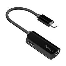 Перехідник для навушників Baseus L32 Lightning - 3.5 mm mini jack / Lightning (Чорний), фото 2