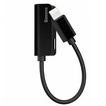 Перехідник для навушників Baseus L32 Lightning - 3.5 mm mini jack / Lightning (Чорний), фото 3