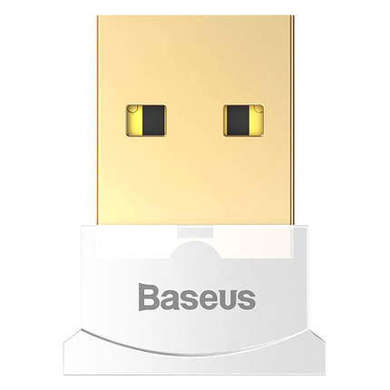 USB Mini Bluetooth адаптер Baseus бездротовий передавач bluetooth 4.0 для комп'ютера CCALL-BT01 (Білий), фото 2
