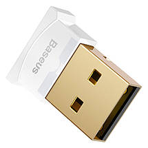USB Mini Bluetooth-адаптер Baseus бездротовий передавач bluetooth 4.0 для комп'ютера CCALL-BT01 (Білий), фото 2