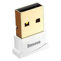 USB Mini Bluetooth адаптер Baseus бездротовий передавач bluetooth 4.0 для комп'ютера CCALL-BT01 (Білий), фото 3