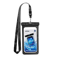 Чехол водонепроницаемый Mpow Waterproof IPX8 для мобильных телефонов до 6" (Черный)