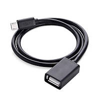 Micro USB OTG кабель-адаптер Ugreen US133 (Черный, 0.5м)