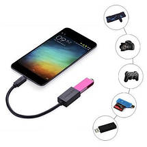 Micro Usb Otg кабель-адаптер Ugreen US133 (Чорний, 0.5 м), фото 2