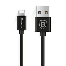 Кабель Lightning Baseus Elastic спиралеобразный для заряджання і передачі даних iPhone/iPad/iPod (Чорний, 1.6 м), фото 3