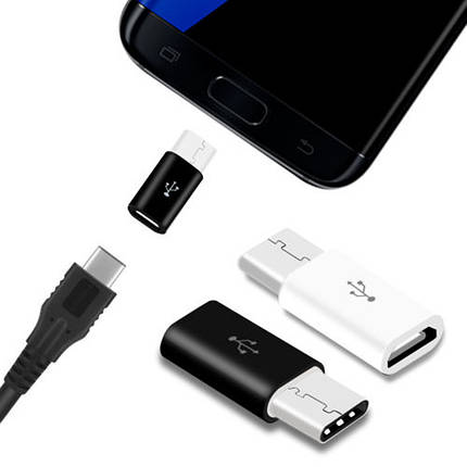 ANDE перехідник-адаптер usb до USB Type-C (Чорний), фото 2