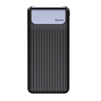 Зовнішній акумулятор (Power bank) Baseus Thin Digital Power Bank 10000mAh з дисплеєм Quick Charge 3.0 (Чорний), фото 2