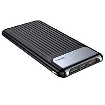 Зовнішній акумулятор (Power bank) Baseus Thin Digital Power Bank 10000mAh з дисплеєм Quick Charge 3.0 (Чорний), фото 3