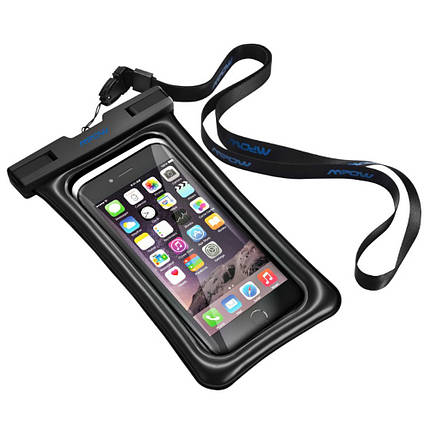 Чохол водонепроникний Mpow Floating Waterproof Case для мобільних телефонів або документів (Чорний), фото 2
