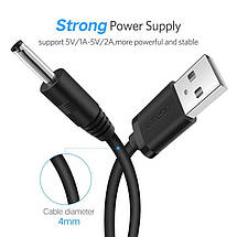 Кабель Ugreen USB 2.0 DC 3.5x1.35mm US277(10376) (Чорний, 1м), фото 3