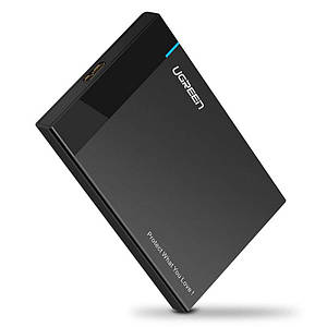 Зовнішній корпус для жорсткого диска Ugreen US221 (HDD/SSD кишеню) SATA 2.5" USB 3.0 (Чорний)