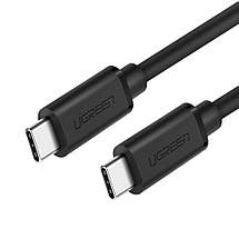 Кабель USB Type-C to Type-C Ugreen US286 з підтримкою PD QC 3.0 для заряджання і передачі даних (Чорний, 1м), фото 2