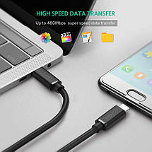 Кабель USB Type-C to Type-C Ugreen US286 з підтримкою PD QC 3.0 для заряджання і передачі даних (Чорний, 1м), фото 3