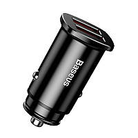 Автомобильное зарядное устройство BASEUS B5-C15Q Dual QC3.0 Car Charger 30W (Черное, два USB-порта)