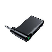 Bluetooth 5.1 приймач Baseus Type 7 c AUX виходом 3.5 мм з мікрофоном для автомагнітол, колонок WXQY-01, фото 3