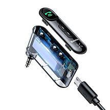 Bluetooth 5.1 приймач Baseus Type 7 c AUX виходом 3.5 мм з мікрофоном для автомагнітол, колонок WXQY-01, фото 2