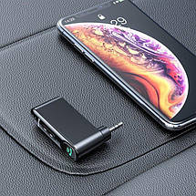 Bluetooth 5.1 приймач Baseus Type 7 c AUX виходом 3.5 мм з мікрофоном для автомагнітол, колонок WXQY-01, фото 3