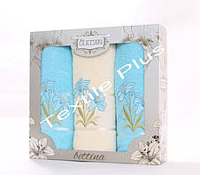 Рушники махрові 3 шт Gulcan Bettina, фото 2