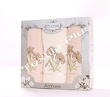 Рушники махрові 3 шт Gulcan Bettina, фото 3