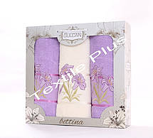 Рушники махрові 3 шт Gulcan Bettina, фото 5