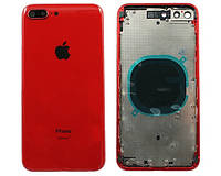 Корпус iPhone 8 Plus красный,с держателем SIM-карты,с боковыми кнопками OEM