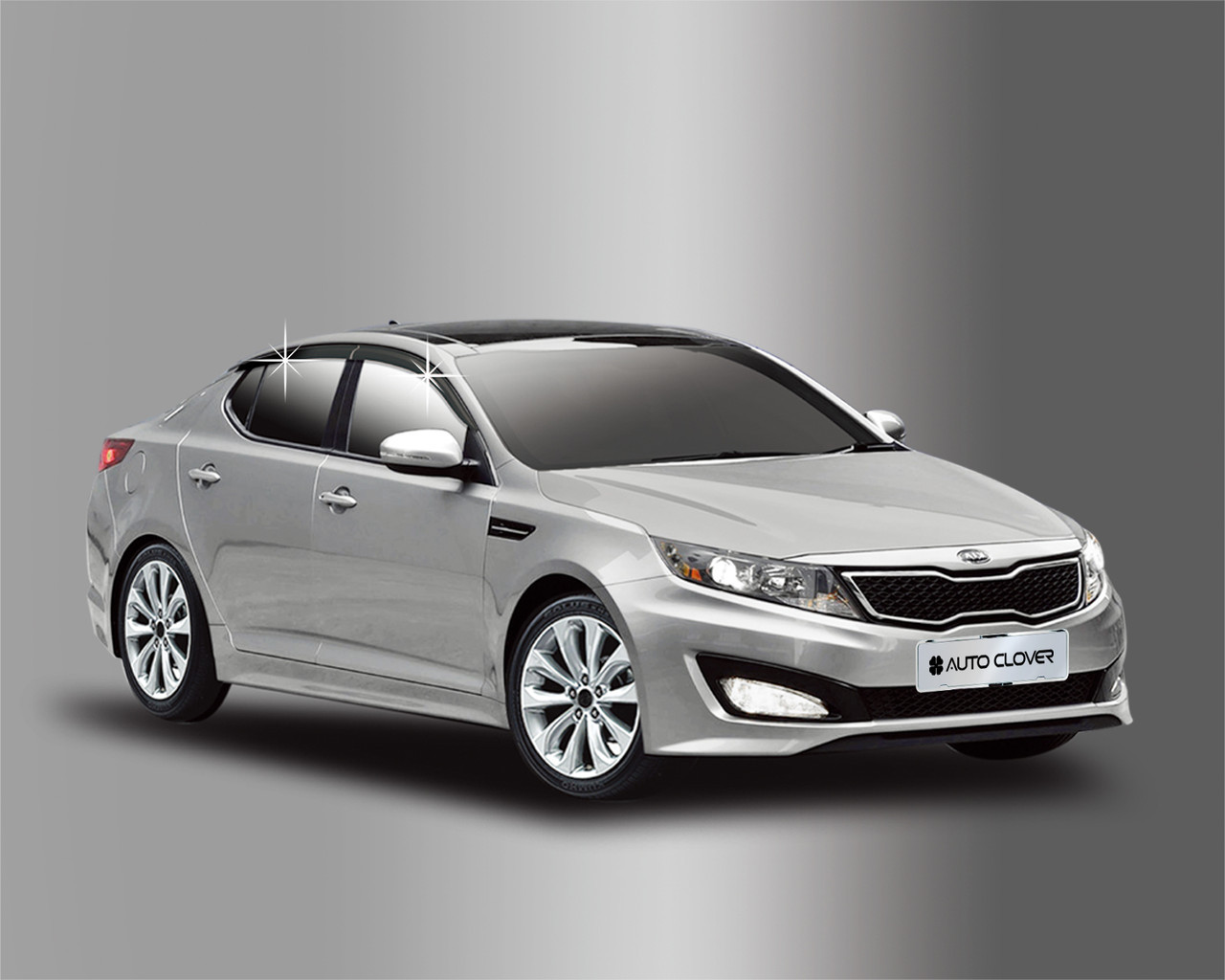 Дефлектори вікон (Ветровики) Kia Optima 2010-2014 Autoclover A121