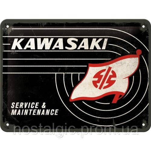 Табличка Ностальгічне-Art Kawasaki Tank Logo (26232)
