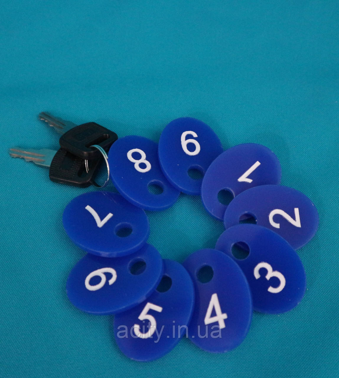 Релок-номерок акриловий 3 мм з гравіюванням | Номерки для спортзалу та готелю, фото 1