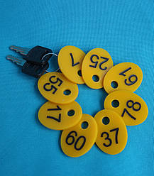 Брелок з нумерацією для ключів 25_40 мм