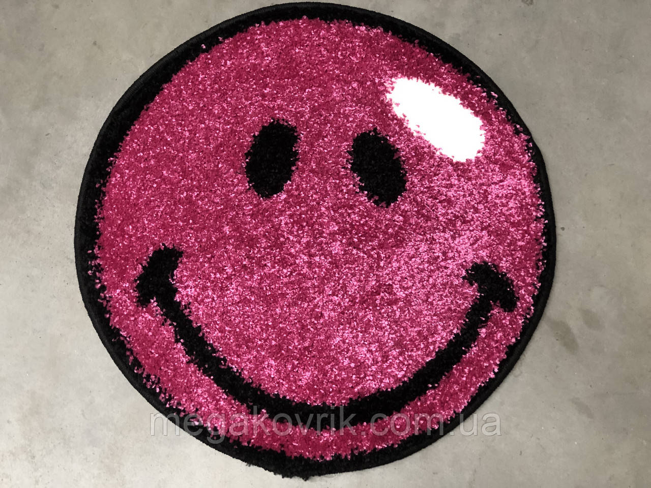 Килим дитячий Смайл 0,67х0,67 рожевий, фото 1