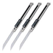 Ніж канцелярський Deli 2034 срібний, 9 мм, метал корпус, 30 градусів заточення леза, фото 5