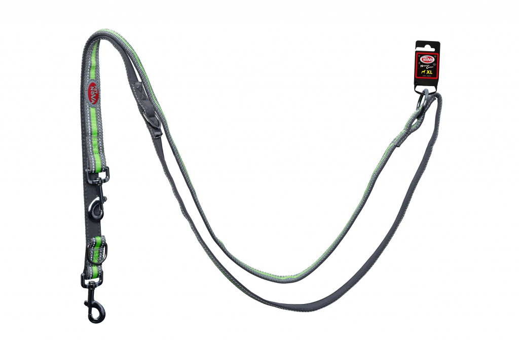 Повідець Pet Nova Adjust XL 2.5 х 240 см Сірий (з відбивачем)