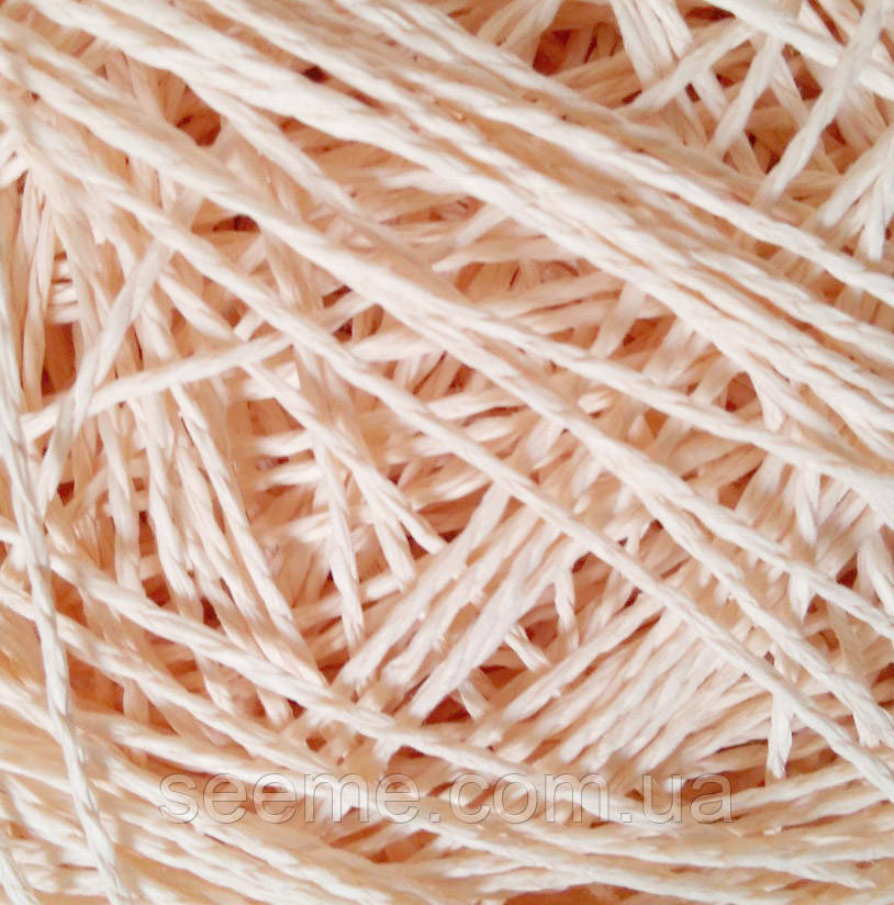 Паперовий шнур, 10 метрів, колір персиковий, фото 1