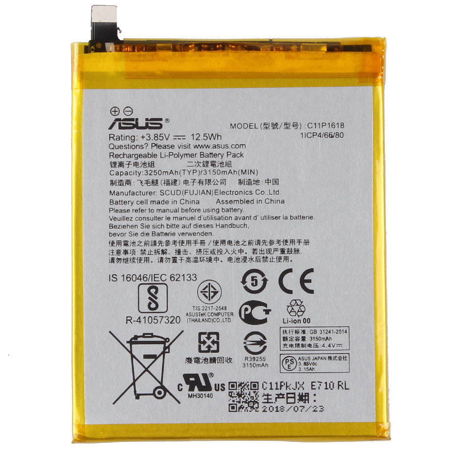 Аккумулятор Asus C11P1618 для Asus ZC600KL, ZE554KL - фото 1 - id-p1038598144