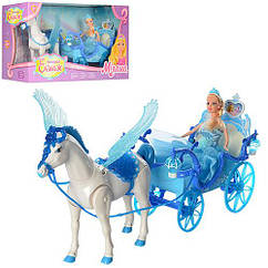Карета для ляльок 227A, з конем і лялькою