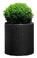 Горщик для квітів 39 л. Cylinder Planter Large, сірий УЦІНКА