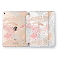 Чохол книжка, обкладинка для планшета Apple iPad (Ніжне перо патерн) Pro|Air|7.9|9.7|10.2|10.5|10.9|mini