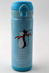 Дитячий термос-поїльник термокухоль BN-36 0,35 л "Кошенята" термочашка з трубочкою