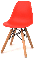 Дитячий стілець Kids Nik Eames DSW червоний 05, дизайн Charles&Ray Eames, фото 8