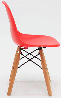 Дитячий стілець Kids Nik Eames DSW червоний 05, дизайн Charles&Ray Eames, фото 4