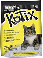 Наповнювач силікагель для котів, Kotix (Котікс), 5 л