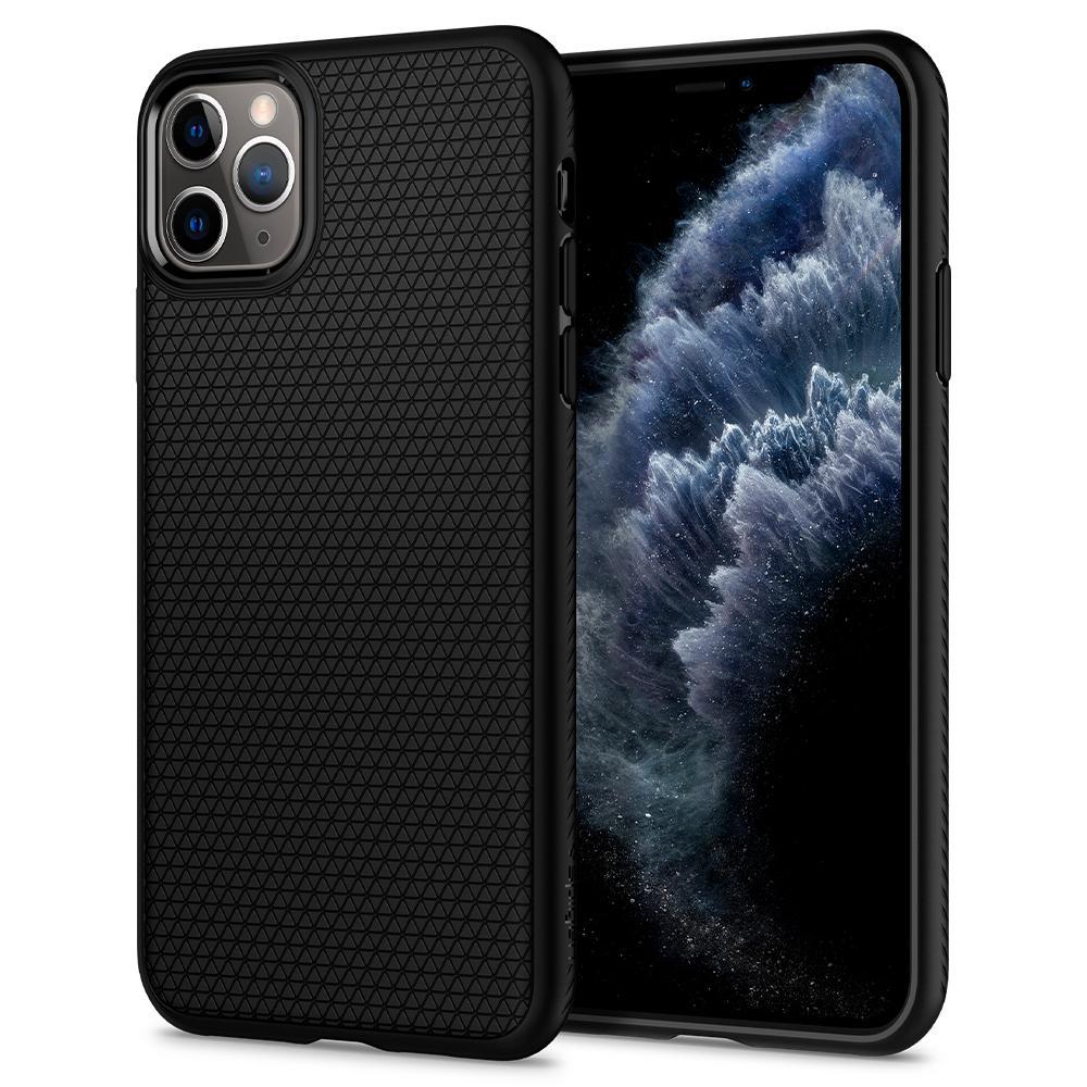 Чохол Spigen для iPhone 11 Pro — Liquid Air, Matte Black (077CS27232)