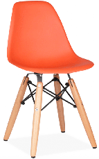 Детский стул Kids Nik Eames DSW оранжевый 70, дизайн Charles & Ray Eames, фото 3