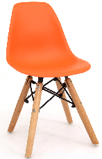 Детский стул Kids Nik Eames DSW оранжевый 70, дизайн Charles & Ray Eames, фото 3