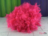 Розовый парик клоуна кудрявый удобный на Хэллоуин, Новый год