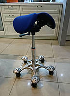 SALLI SWING - Эргономичный стул седло в коже или кожзаме с механизмом качания