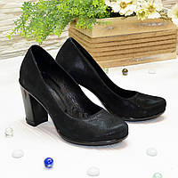 Женские черные туфли на каблуке. В наличии 36 размер
