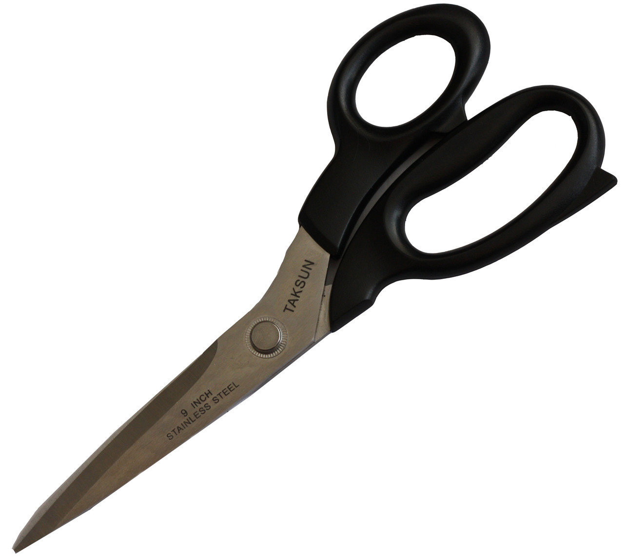 Ножиці портновські "TAKSUN" No9 (22 см) пластикова ручка GL120 (5833)